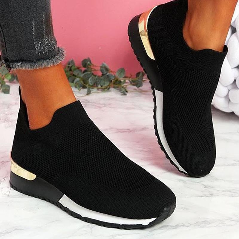 Elastiska slip-on sneakers