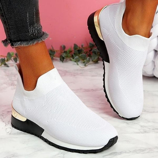 Elastiska slip-on sneakers