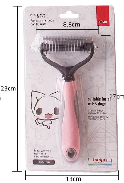 Dubbelsidig Hund Grooming Borste