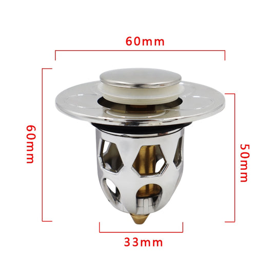 Koppar Pop Up Drain Strainer