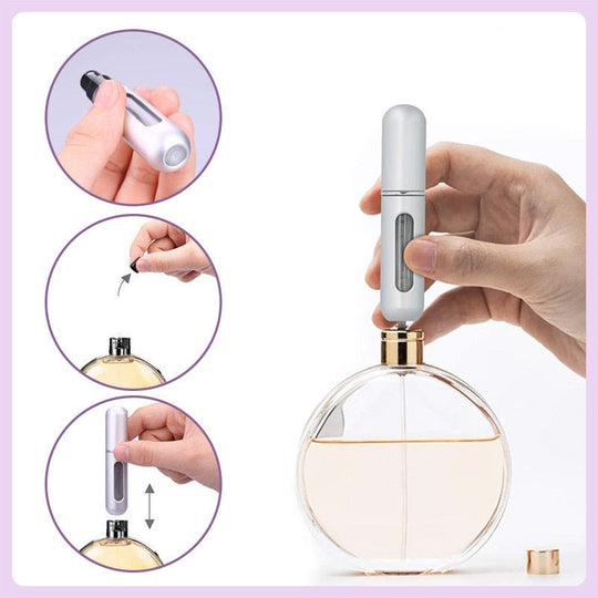 Påfyllningsbar mini parfymbehållare
