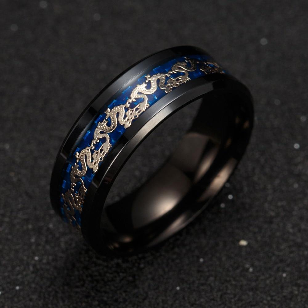 Titan Stål Dragon Rings