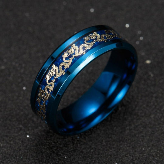 Titan Stål Dragon Rings