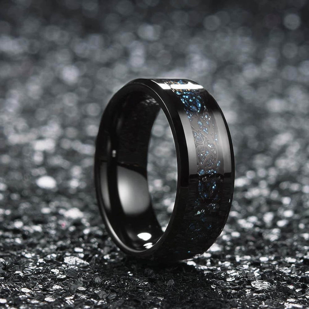 Kolfiber Celtic Dragon Ring