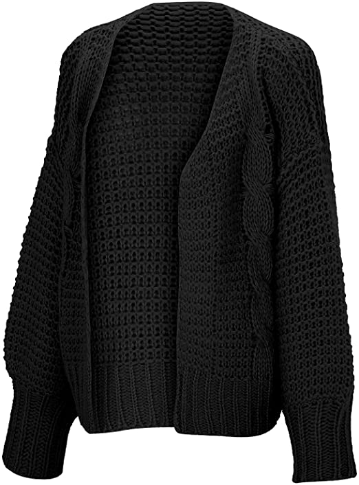 Cardigan i tjockt trikå