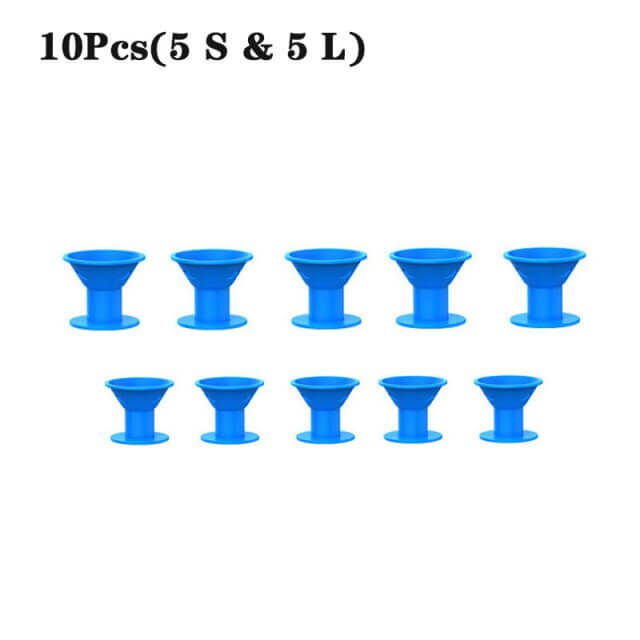 Värmelösa silikonhårkrullare (10 st)