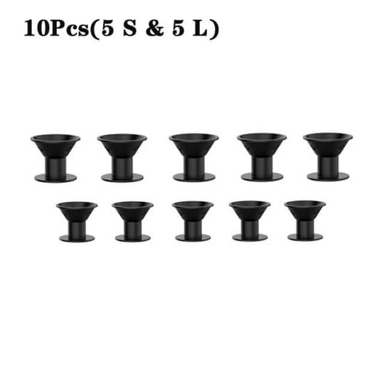 Värmelösa silikonhårkrullare (10 st)