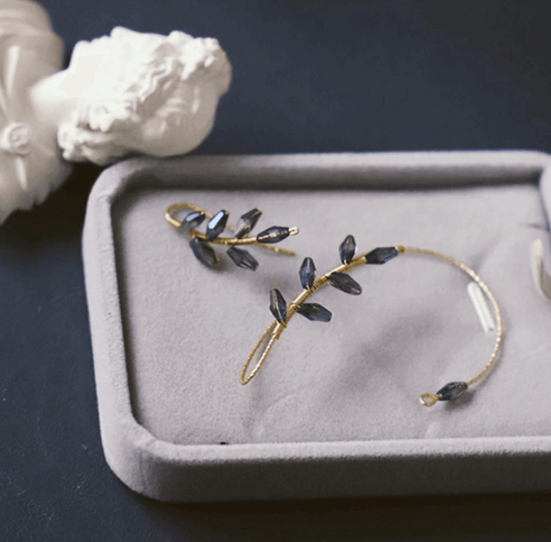 Flower Art klipp örhängen