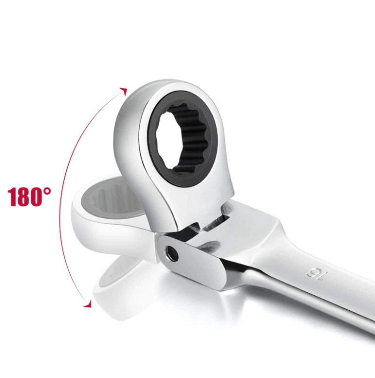 Rattnyckel för slangar med flexibelt huvud