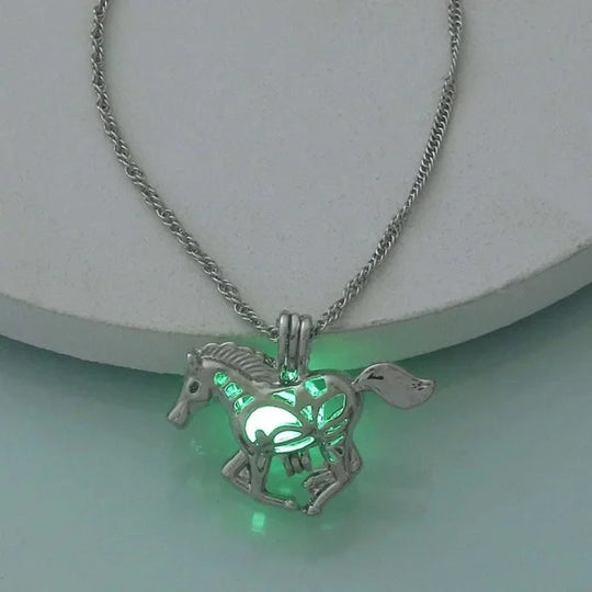 Glow in the Dark Horse Halsband