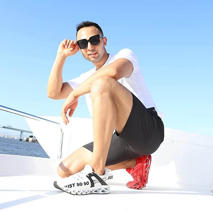 Unisex andningsbara skor med stötdämpning Sneakers