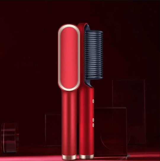 Hår Plattsax borste Uppvärmd kam