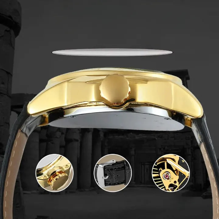 Triangle Skeleton Mekanisk Klocka