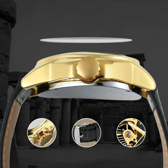 Triangle Skeleton Mekanisk Klocka