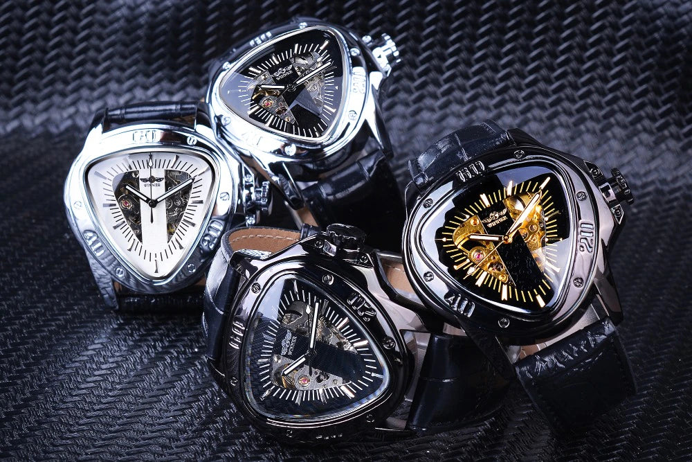 Triangle Skeleton Mekanisk Klocka