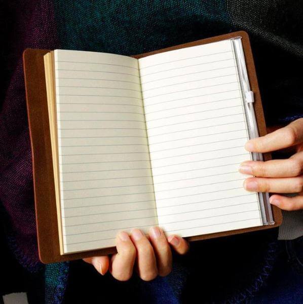 Vintage graverad dagbok