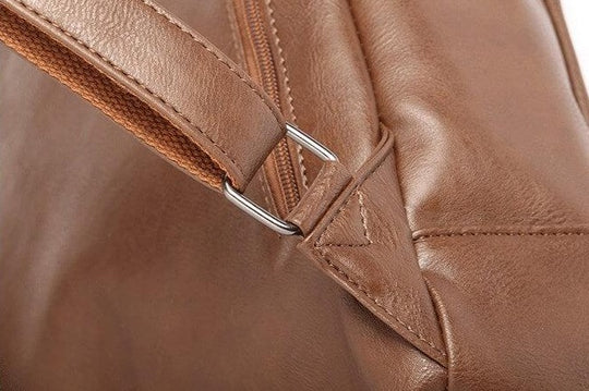 Vintage Faux läder ryggsäck