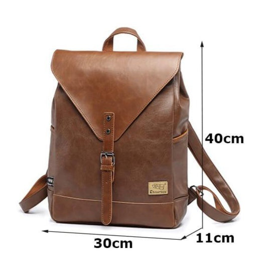 Vintage Faux läder ryggsäck