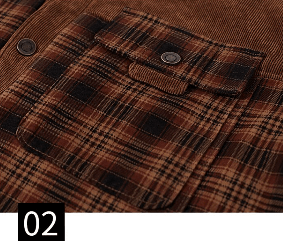 Flannel Plaid vinterjacka