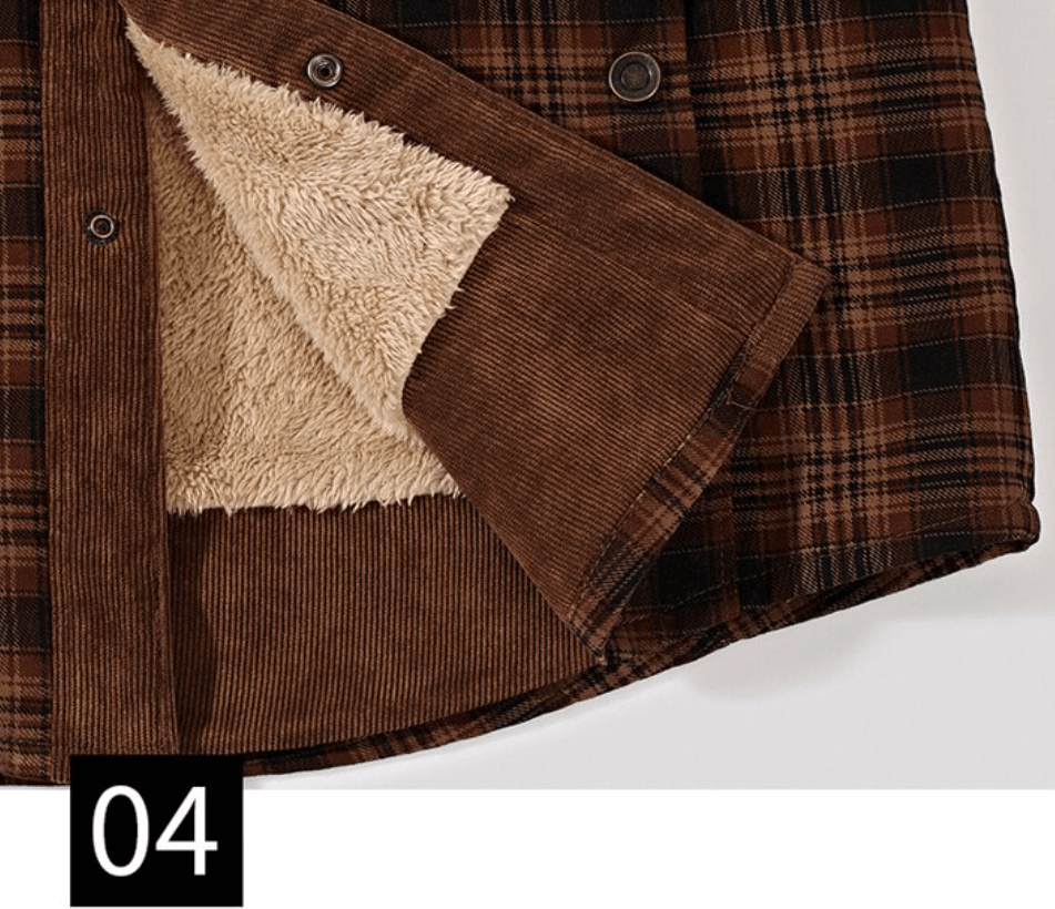 Flannel Plaid vinterjacka